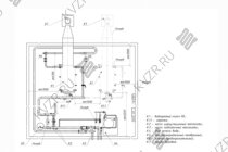 Схема подключения и монтажа водогрейного промышленного котла КВа 1,5